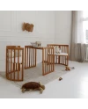 Ovales 7in1 Babybett mit Matratze - Vintage
