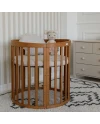 Ovales 7in1 Babybett mit Matratze - Vintage