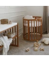 Ovales 7in1 Babybett mit Matratze - Vintage