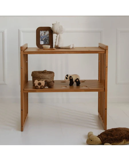 Ovales 7in1 Babybett mit Matratze - Vintage