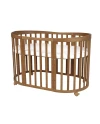 Ovales 7in1 Babybett mit Matratze - Vintage