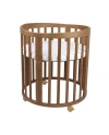 Ovales 7in1 Babybett mit Matratze - Vintage