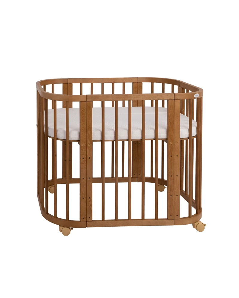 5in1 Babybett mit Matratze und Wiege - Vintage| Waldin