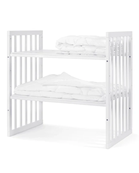 7in1 Babybett mit Matratze Weiß | Waldin