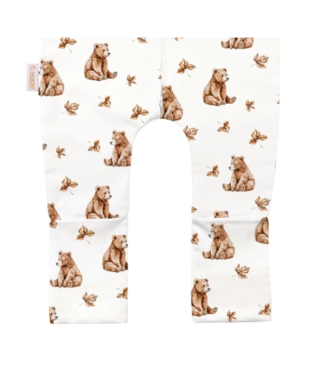 Baumwoll-Schlafsack mit Beinen Baren Weiß 3-4 Jahre | Waldin