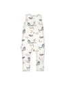 Baumwoll-Schlafsack mit Beinen Wale Weiß 1-2 Jahre | Waldin