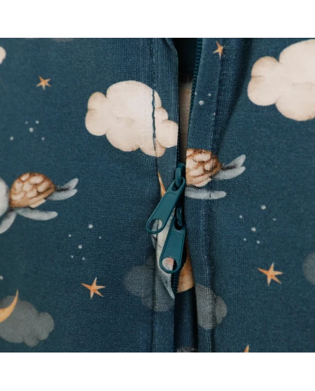 Baumwoll-Schlafsack mit Beinen Wale Weiß 3-4 Jahre | Waldin