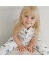 Baumwoll-Schlafsack mit Beinen Wale Weiß 3-4 Jahre | Waldin