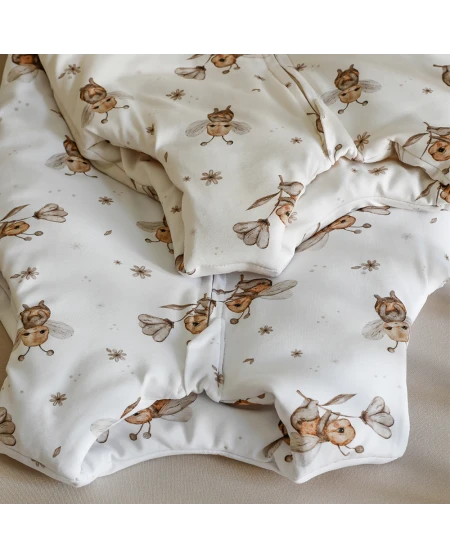 Baumwoll-Schlafsack mit Beinen Weiß 1-2 Jahre | Waldin