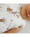 Baumwoll-Schlafsack mit Beinen Bienen Weiß 3-4 Jahre | Waldin