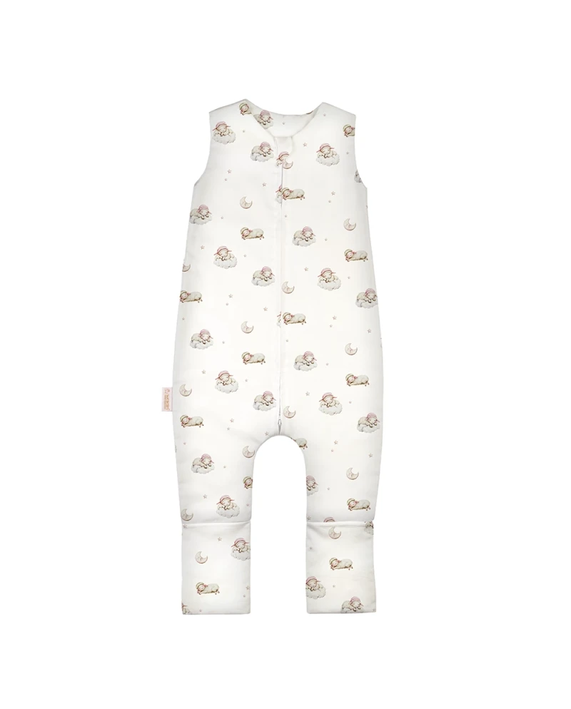 Baumwoll-Schlafsack mit Beinen Lullaby Weiß 3-4 Jahre | Waldin Baumwoll-Schlafsack mit Beinen Lullaby Weiß 3-4 Jahre | Waldin