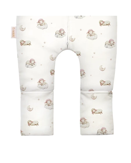 Baumwoll-Schlafsack mit Beinen Lullaby Weiß 3-4 Jahre | Waldin