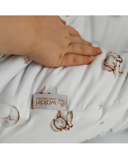 Baumwoll-Schlafsack mit Beinen Lullaby Weiß 3-4 Jahre | Waldin