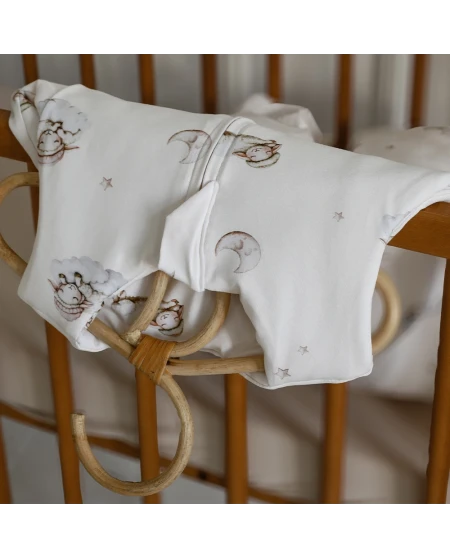 Baumwoll-Schlafsack mit Beinen Lullaby Weiß 3-4 Jahre | Waldin