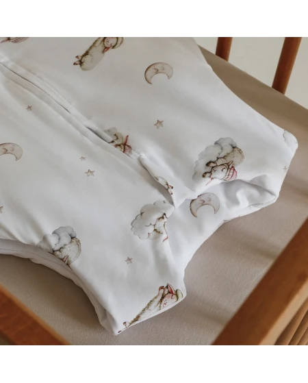 Baumwoll-Schlafsack mit Beinen Lullaby Weiß 3-4 Jahre | Waldin