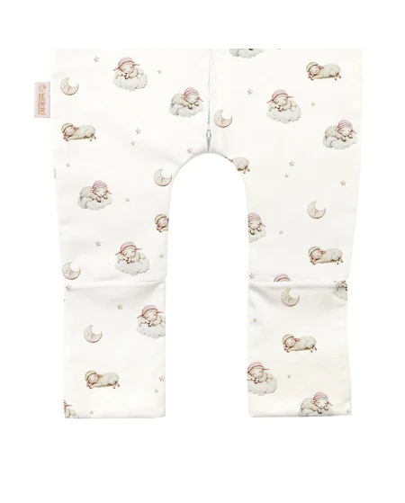 Baumwoll-Schlafsack mit Beinen Lullaby Weiß 3-4 Jahre | Waldin