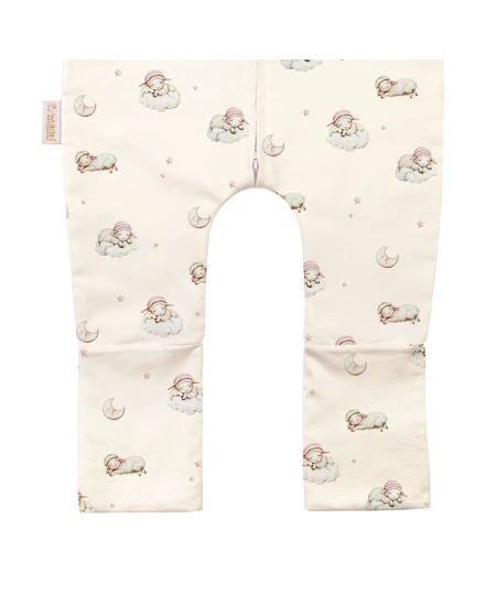 Baumwoll-Schlafsack mit Beinen Lullaby Weiß 3-4 Jahre | Waldin